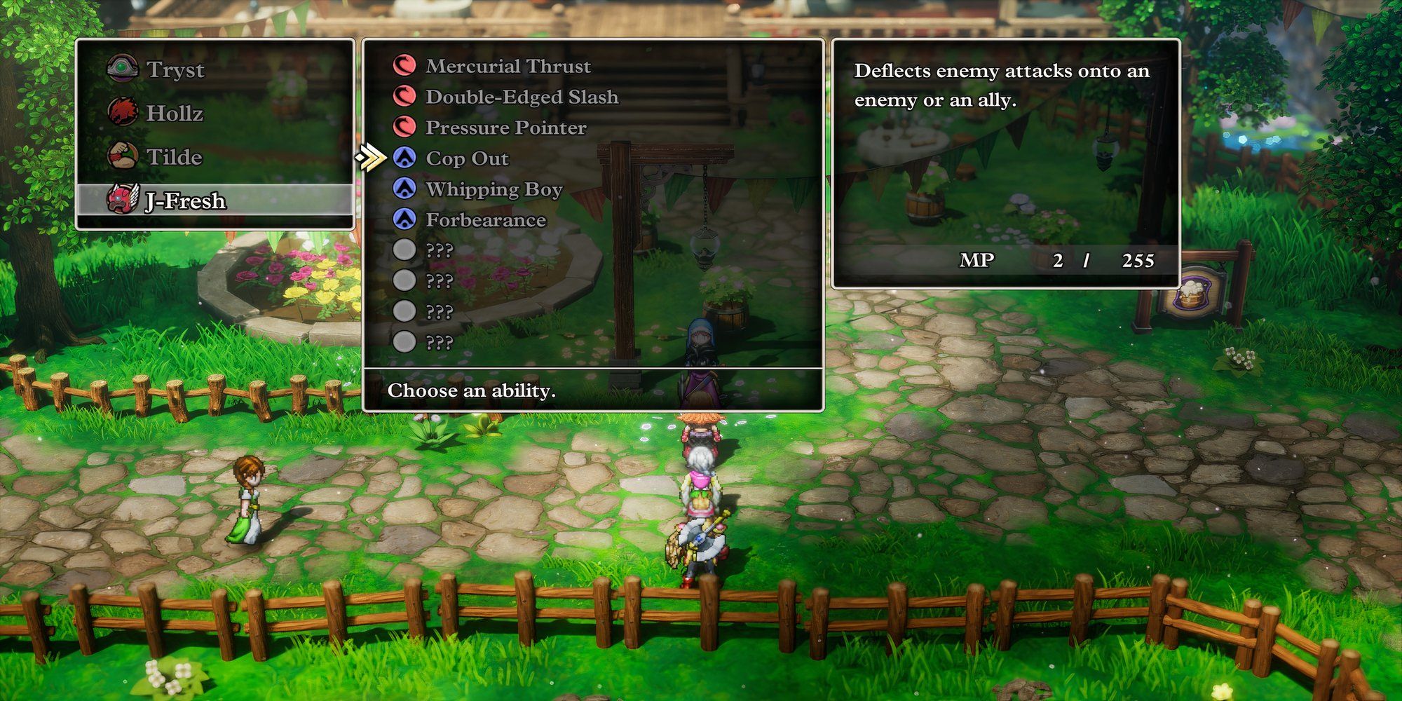 Cop Out ability in Dragon Quest 3 HD-2D Remake