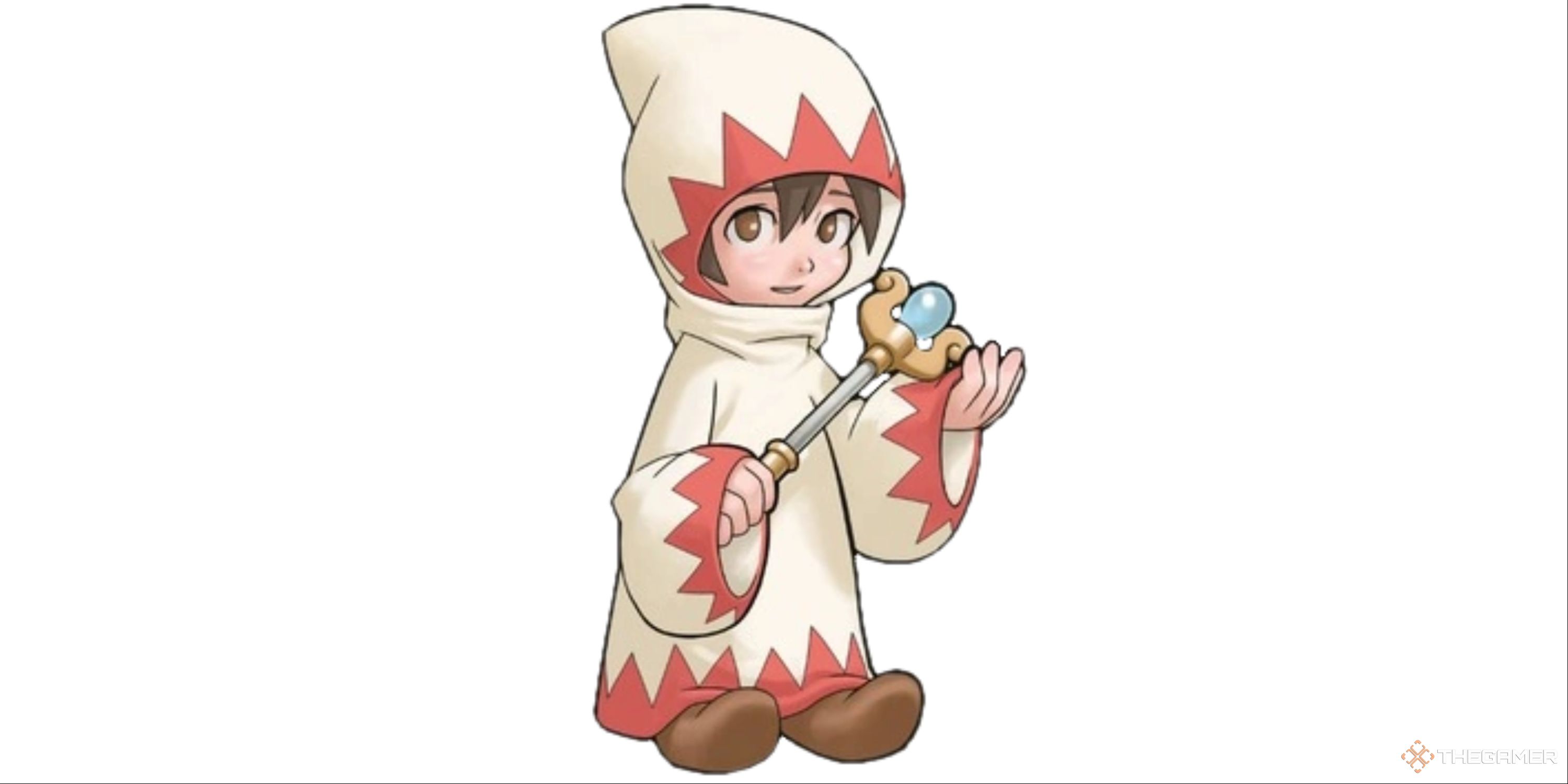 Official artwork of the White Mage from the Dawn Of Souls Final Fantasy remake.