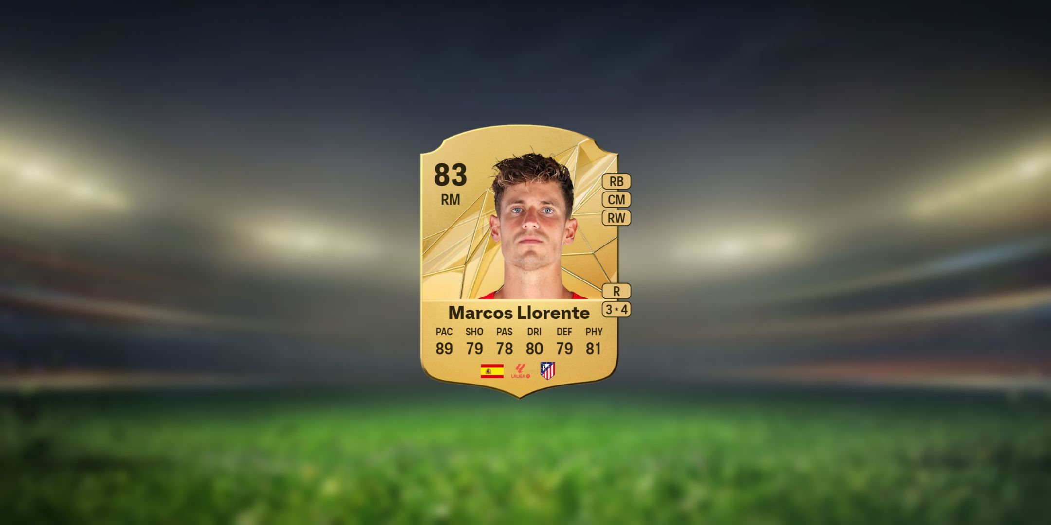 Marcos Llorente in EA Sports FC 25.