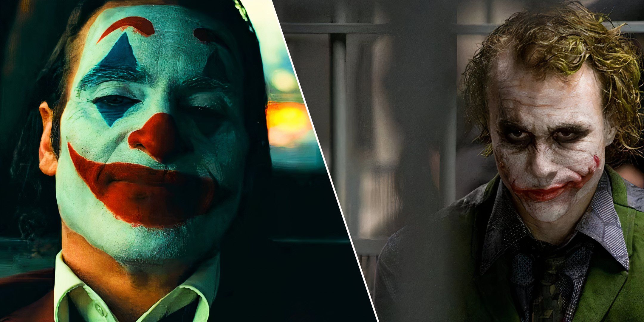 Arthur Fleck and The Joker from The Dark Knight.