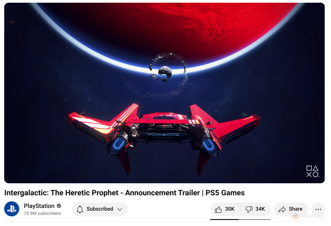 The like-to-dislike ratio for Intergalactic: The Heretic Prophet.