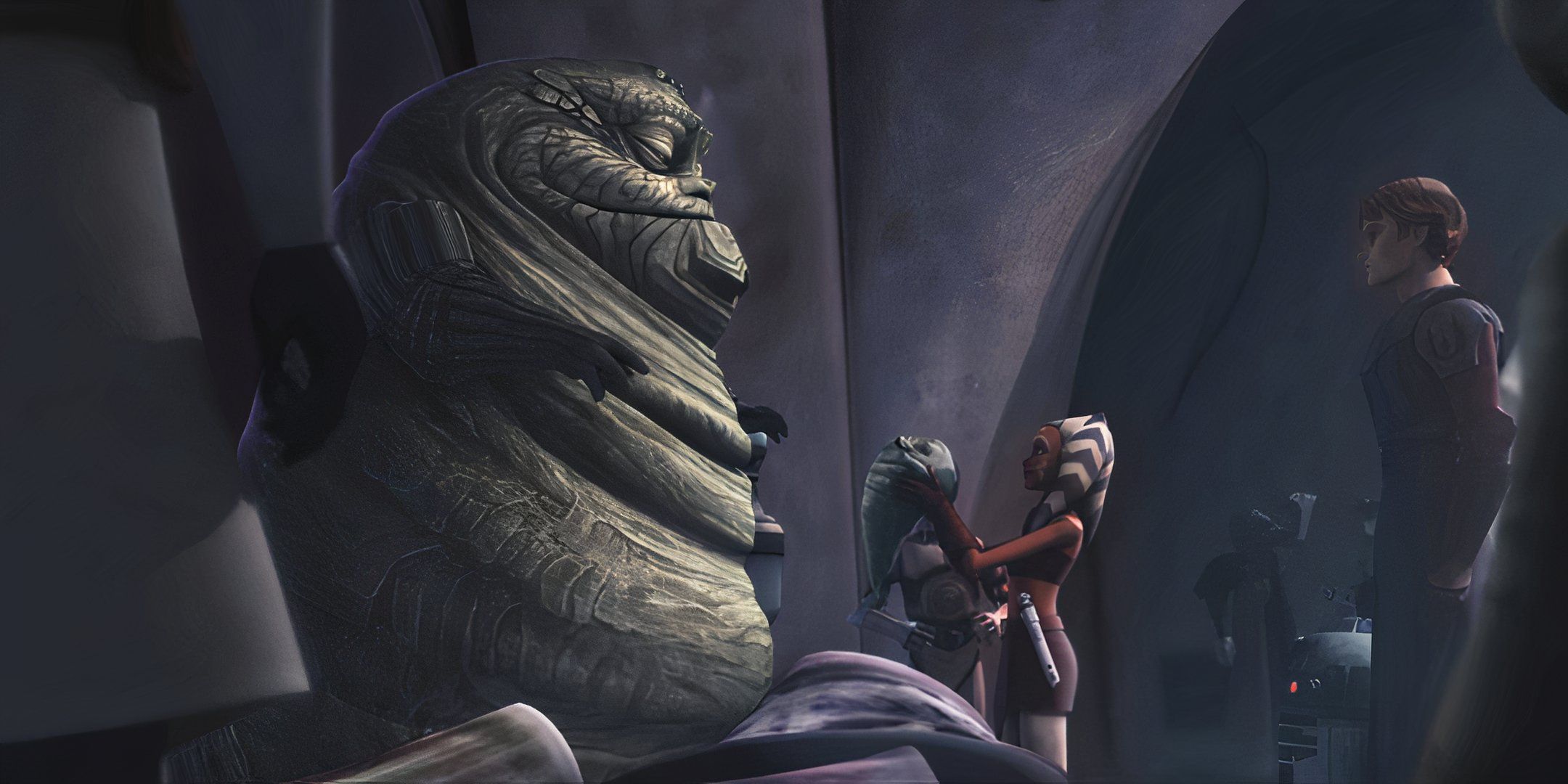 Rotta the Hutt is returned to Jabba in Star Wars