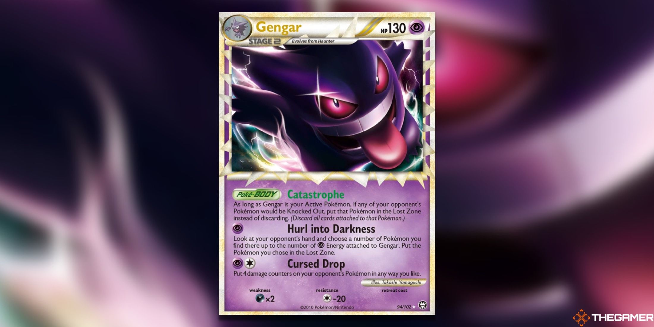 The Gengar Prime from Triumphant in the Pokemon TCG