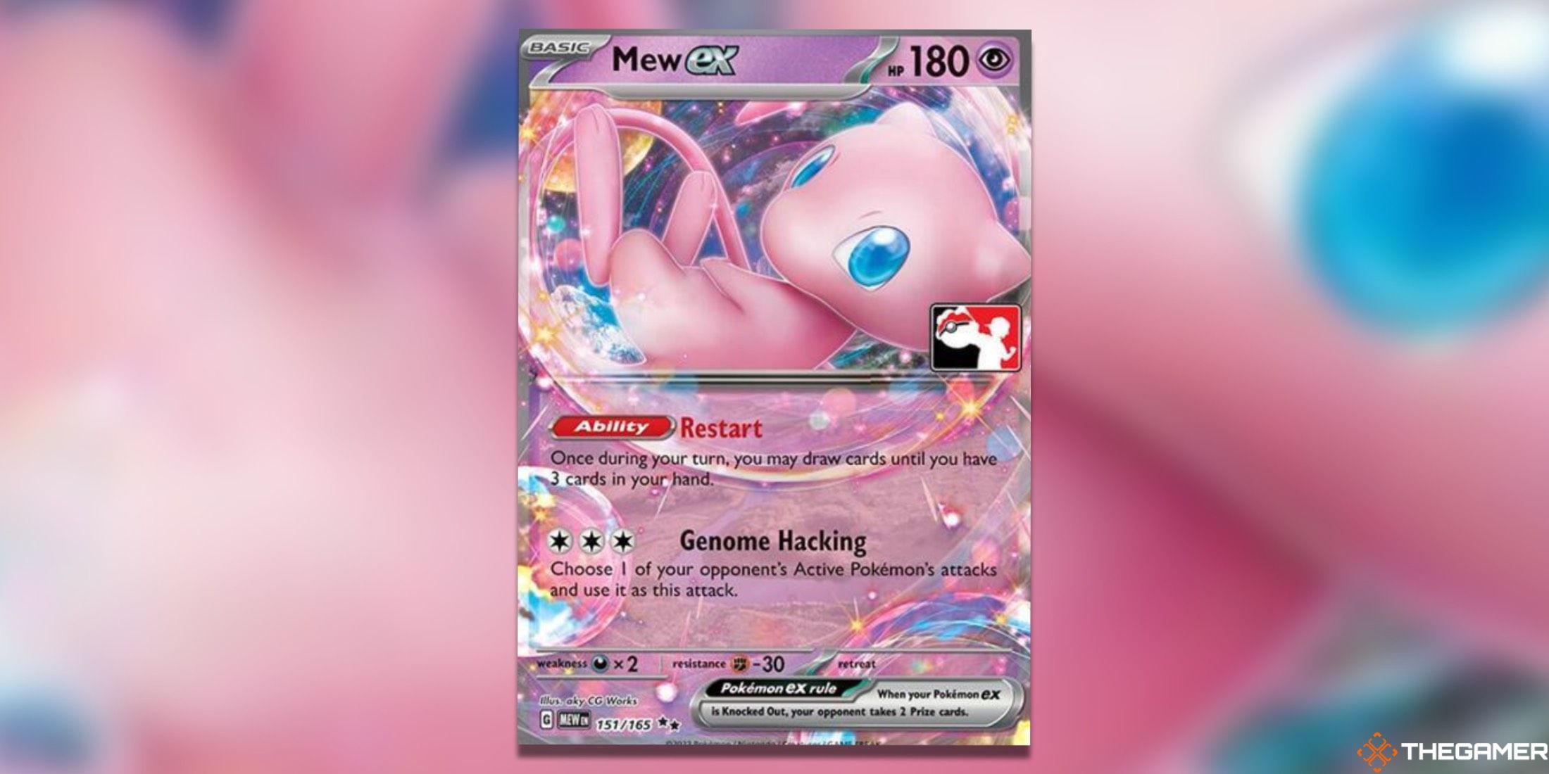 The Mew ex PLAY! Pokemon card from the Pokemon TCG.