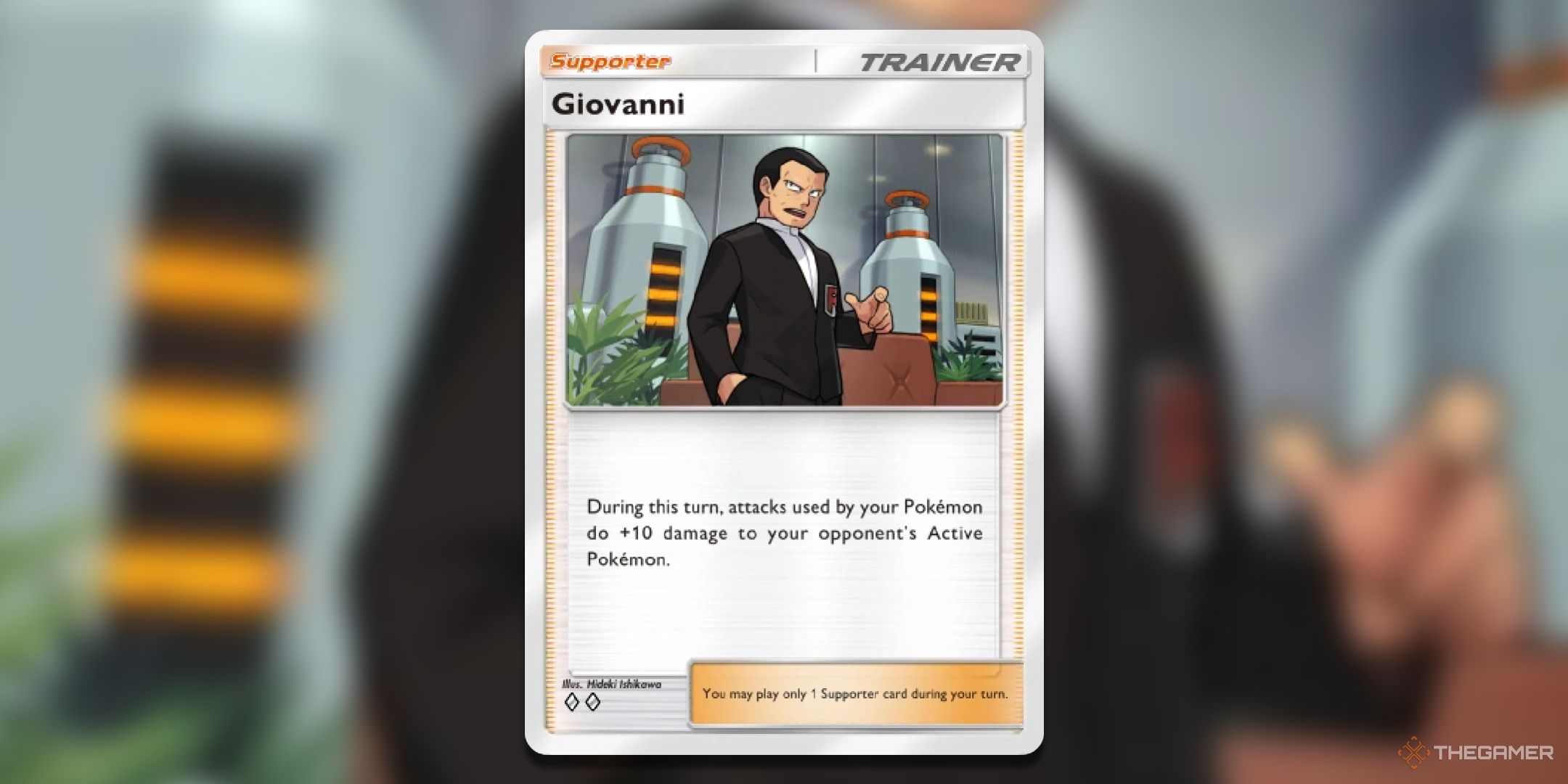 Giovanni Pokemon TCG Pocket Card Art.