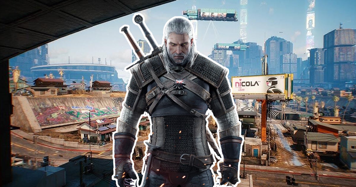 The Witcher 3 originally featured a scene where Geralt visited Cyberpunk 2077's Night City