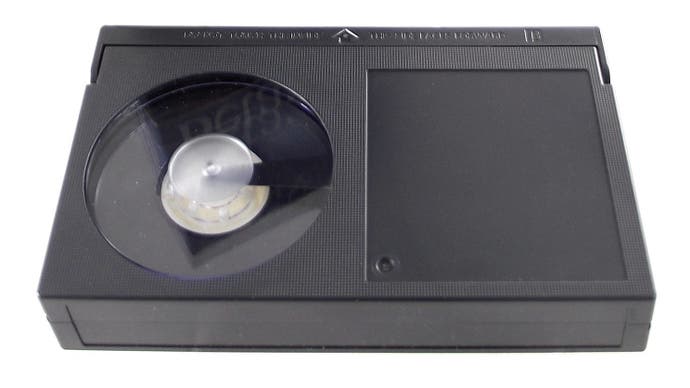 A Sony Betamax cassette.