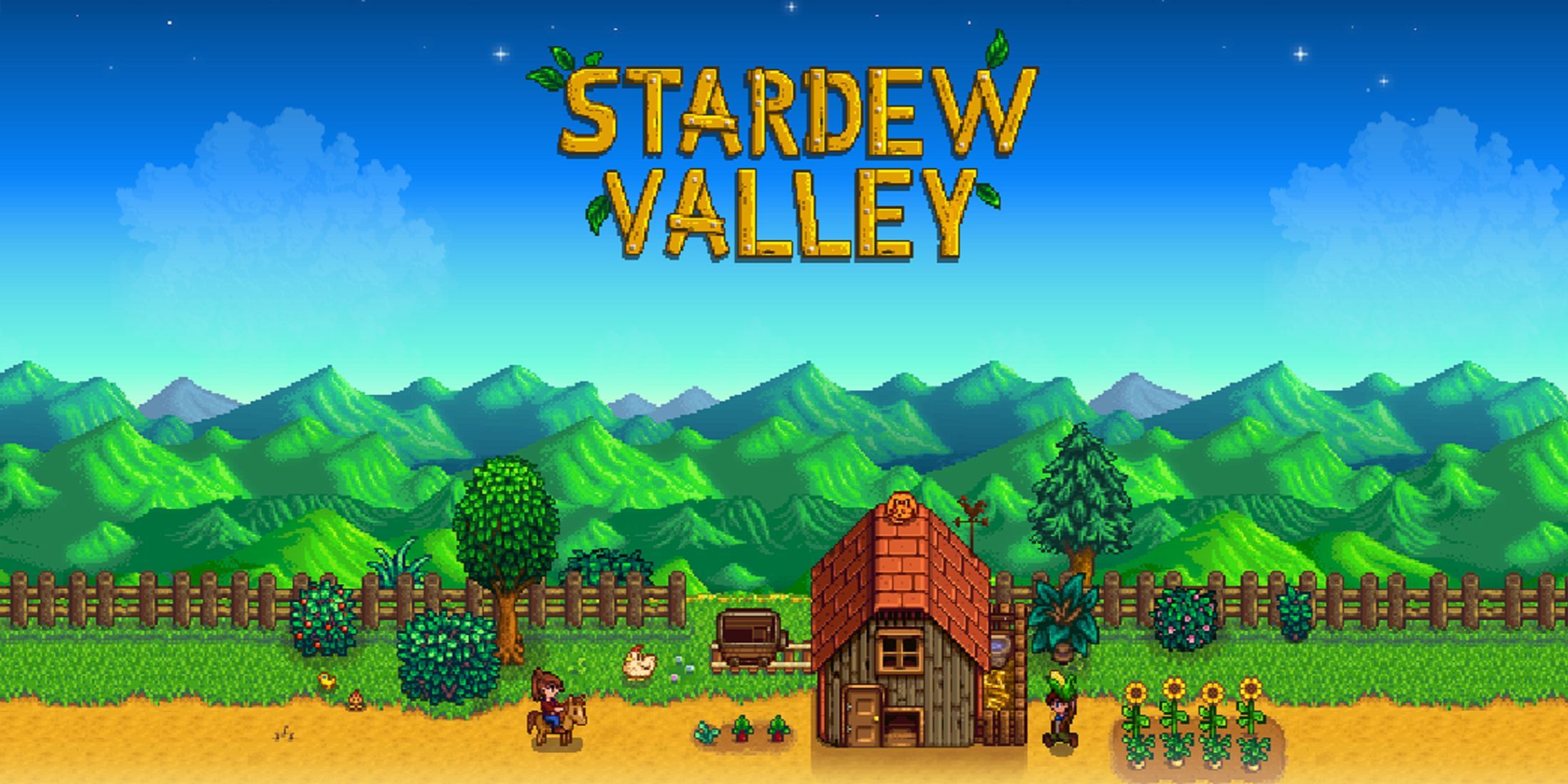 Stardew Valley fan art cross-stitch