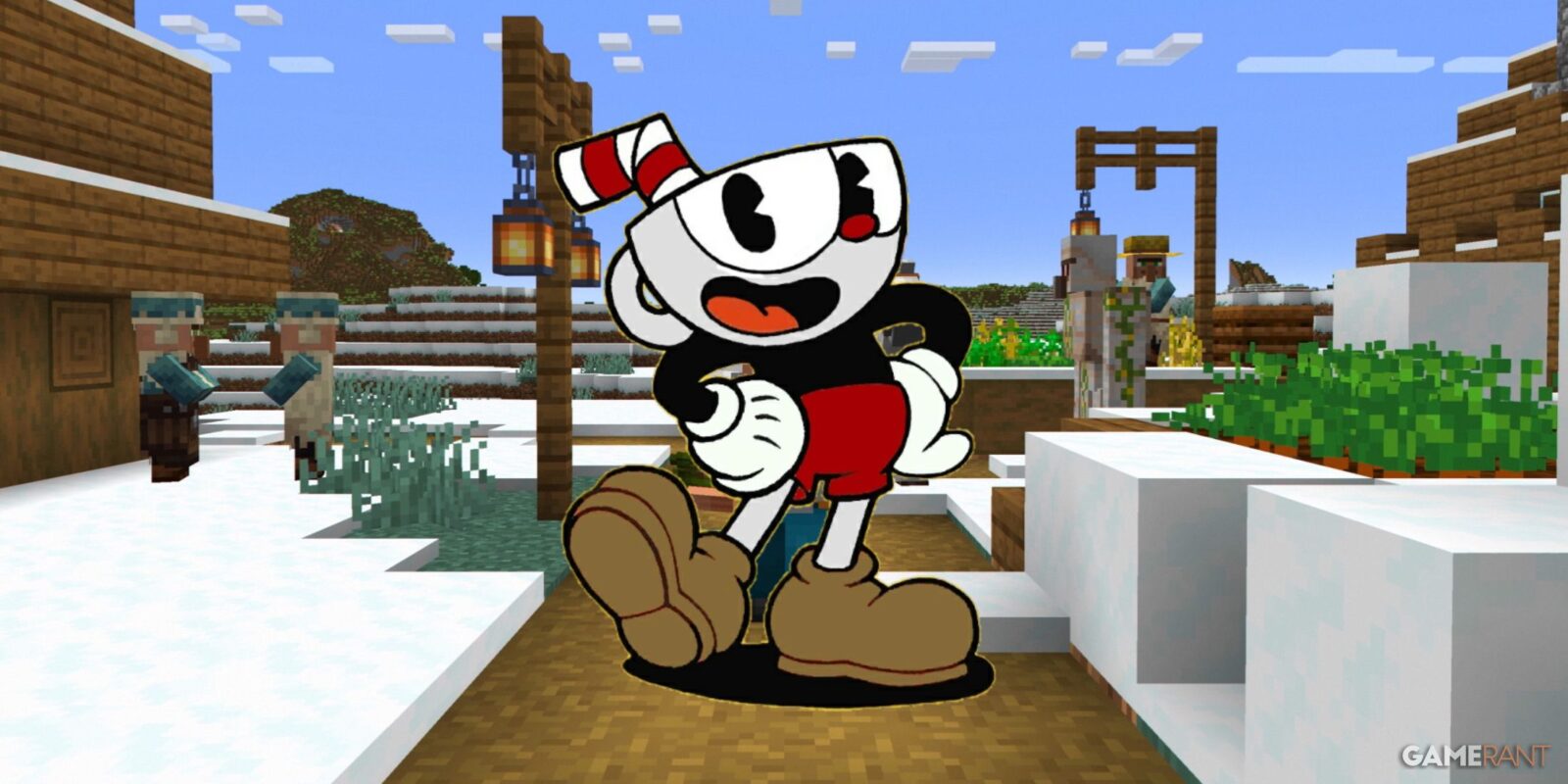 This is How Minecraft Would Look With Cuphead's Art Style