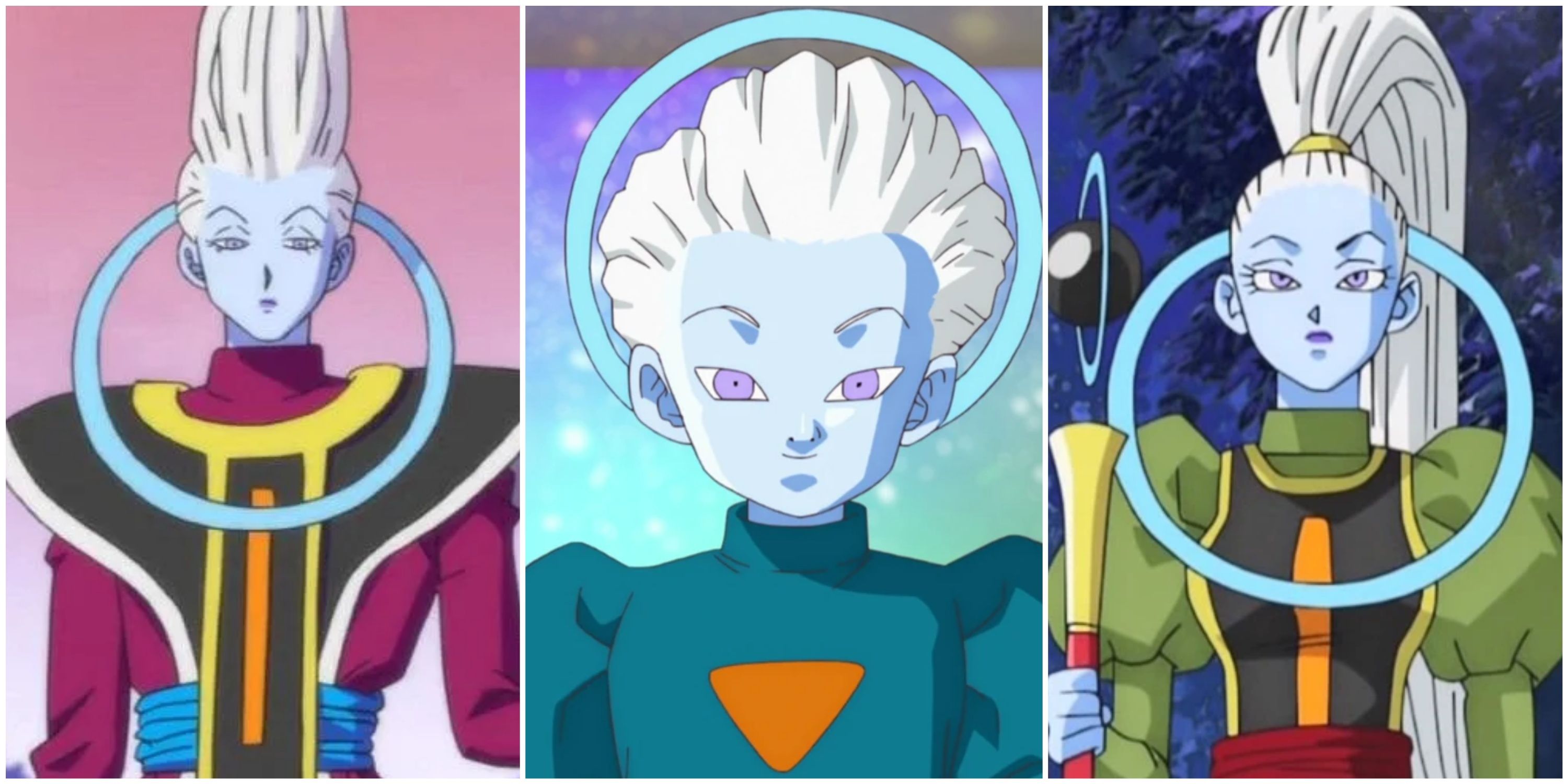 Whis, the Grand Priest, and Vados in Dragon Ball Super