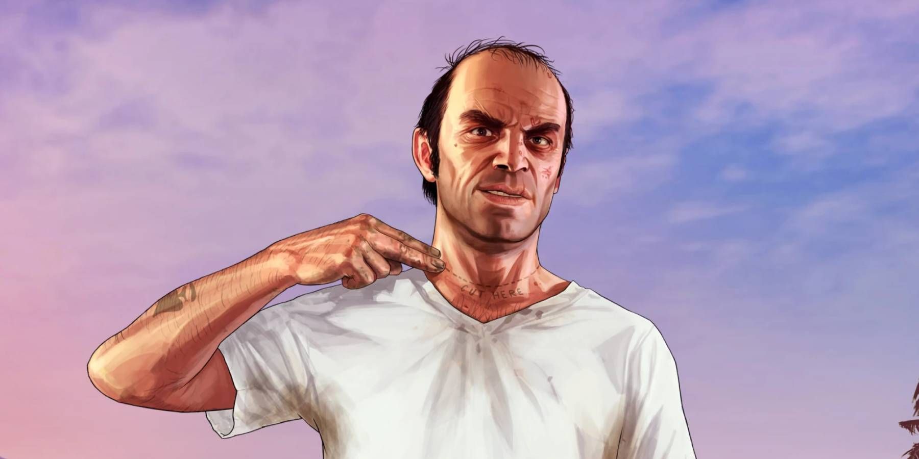 Trevor Philips in promo art for Grand Theft Auto 5