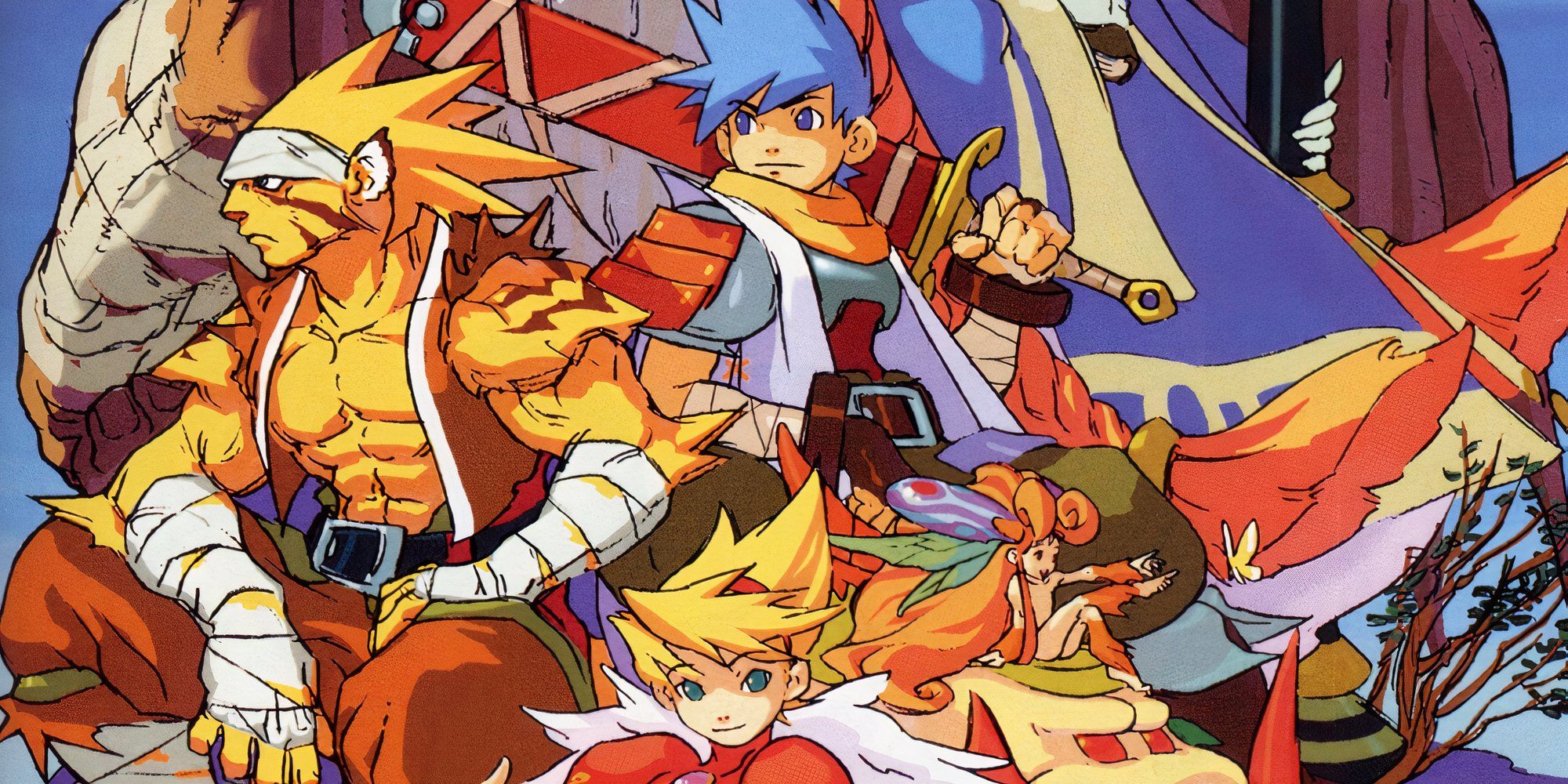 Promo art featuring characters in Breath Of Fire 3