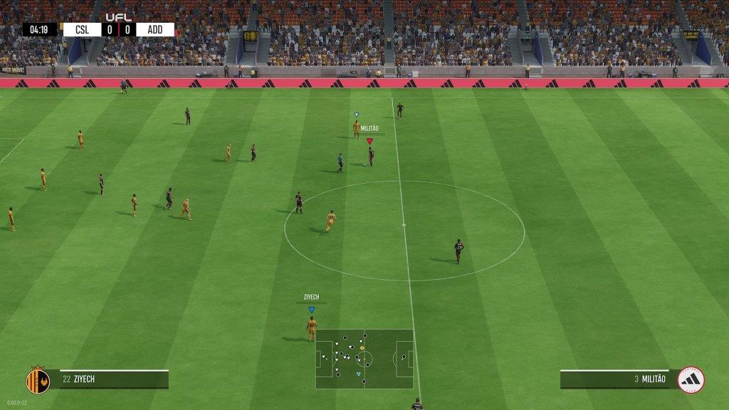 UFL sim console gameplay