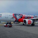 Watch How an Airbus A320 Was Painted in Persona 5 Royal Color