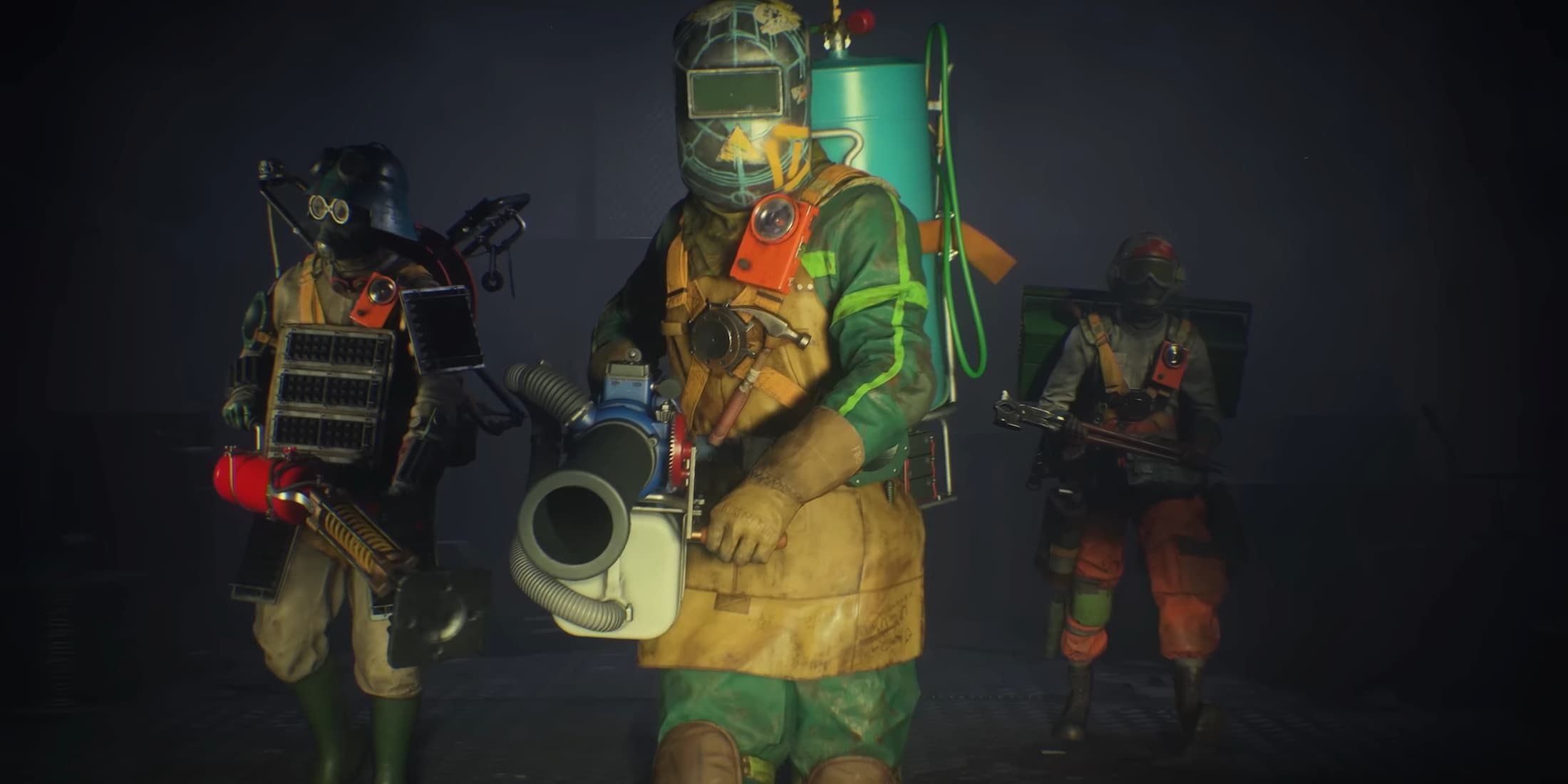 Player characters from the FBC Firebreak reveal trailer