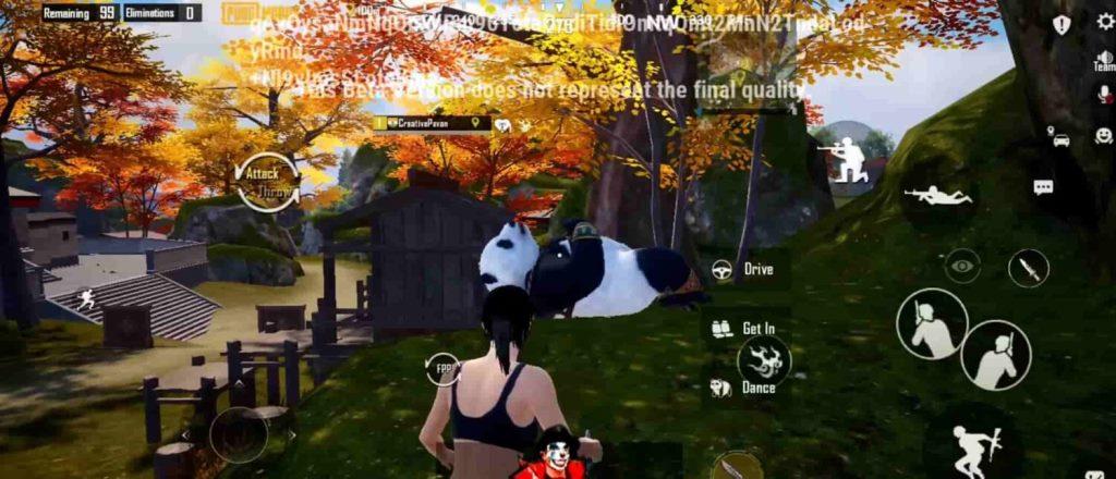 Panda in PUBG Mobile 3.6 Beta version