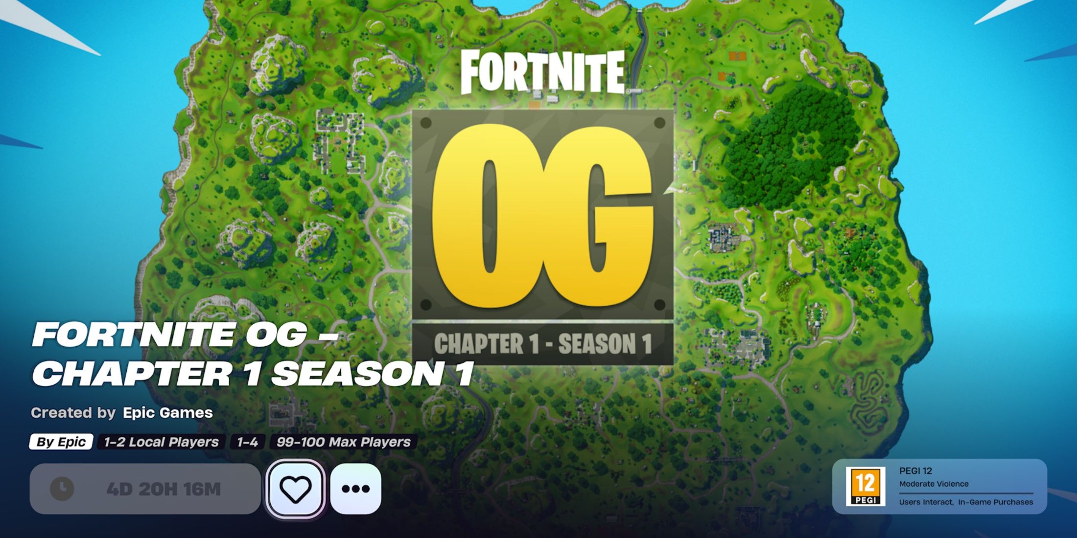 fortnite og chapter 1 season 1 start date