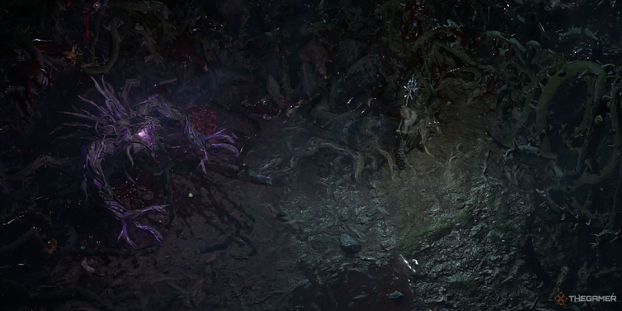 A player about to fight Brambleghast in Path of Exile 2.