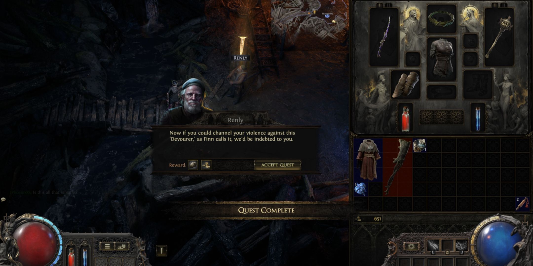 starting the treacherous ground quest in path of exile 2