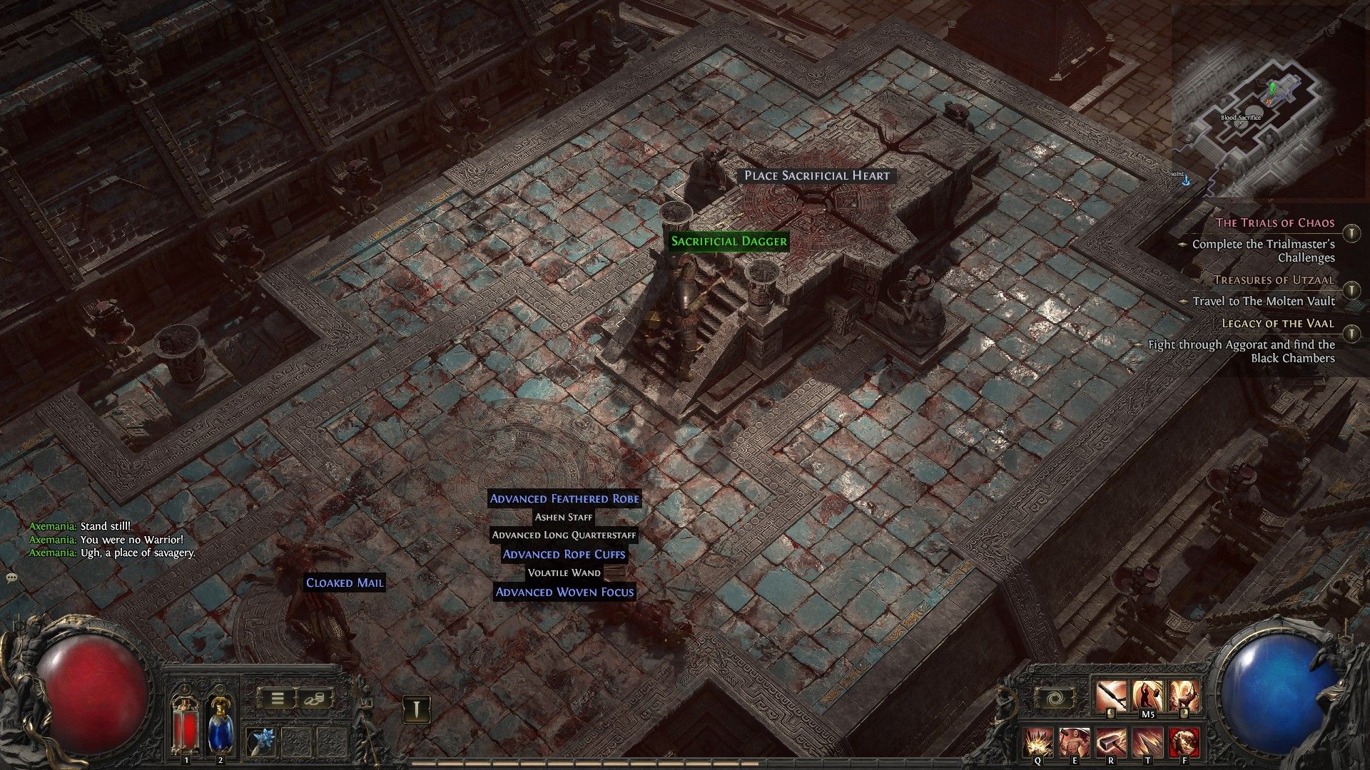 The altar for the Sacrificial Heart in PoE 2