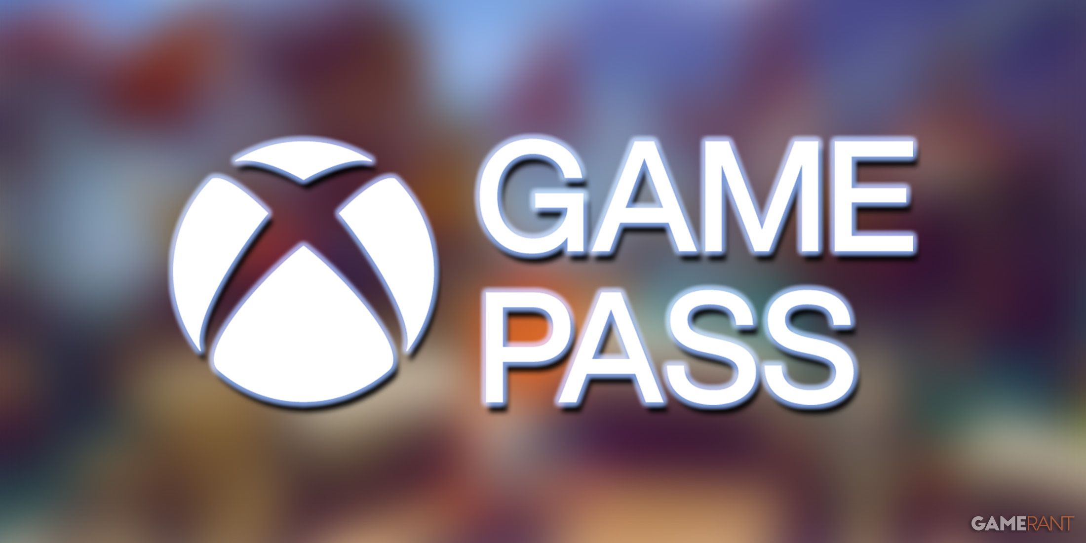 Xbox Game Pass logo over blurred Crash Bandicoot 4 It's About Time promo screenshot beach