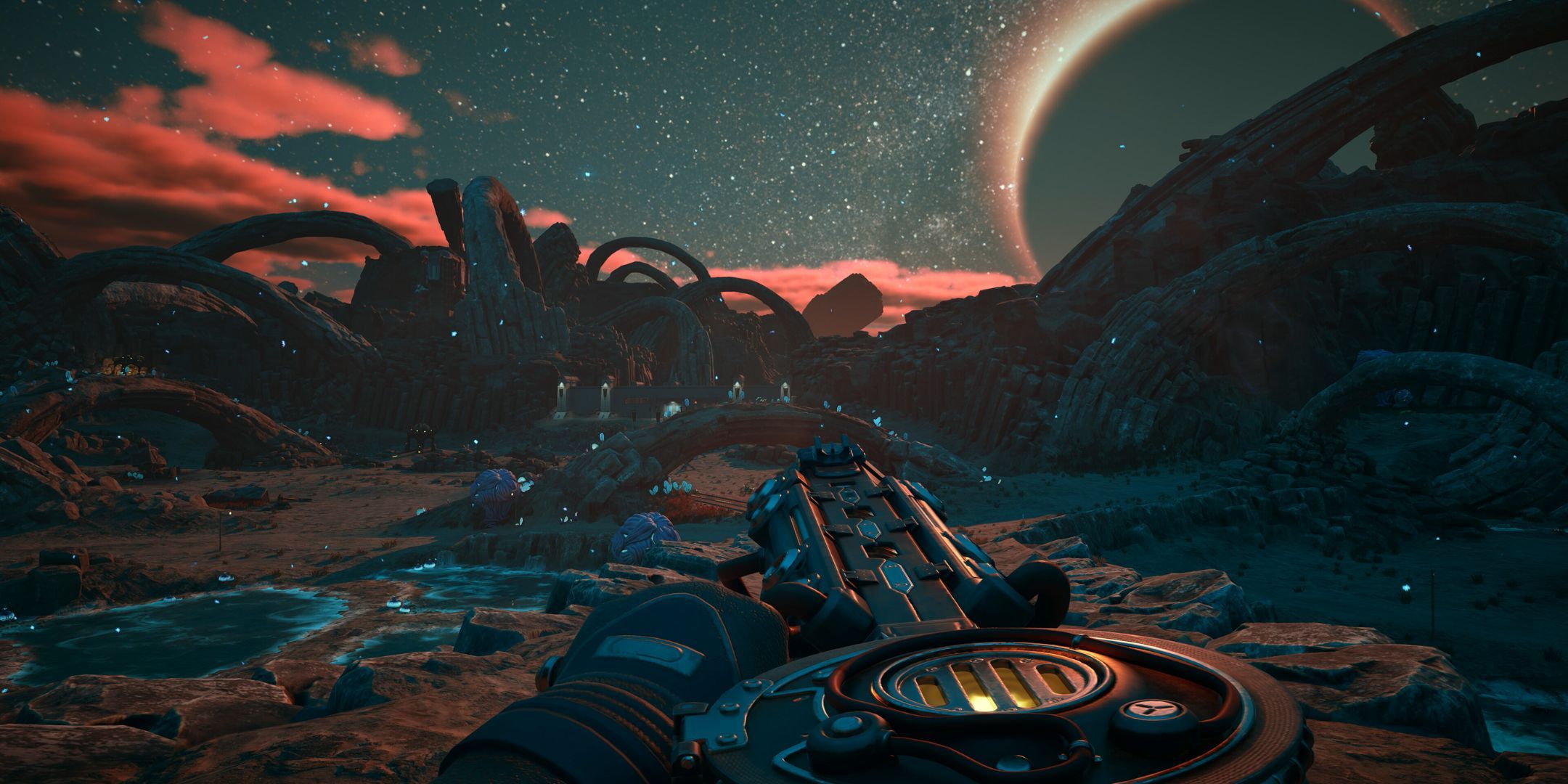 A gameplay screenshot of The Outer Worlds 2.