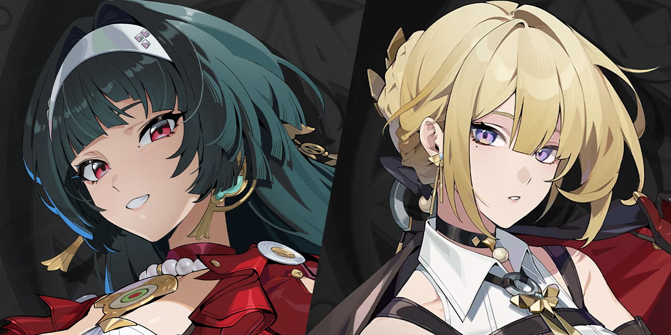 The promo visuals for Astra Yao and Evelyn from Zenless Zone Zero.