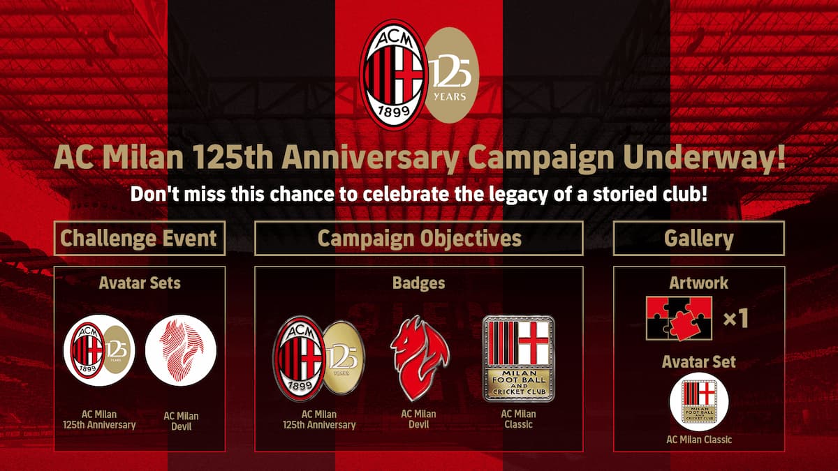 AC Milan 125th anniversary campaign eFootball 2025