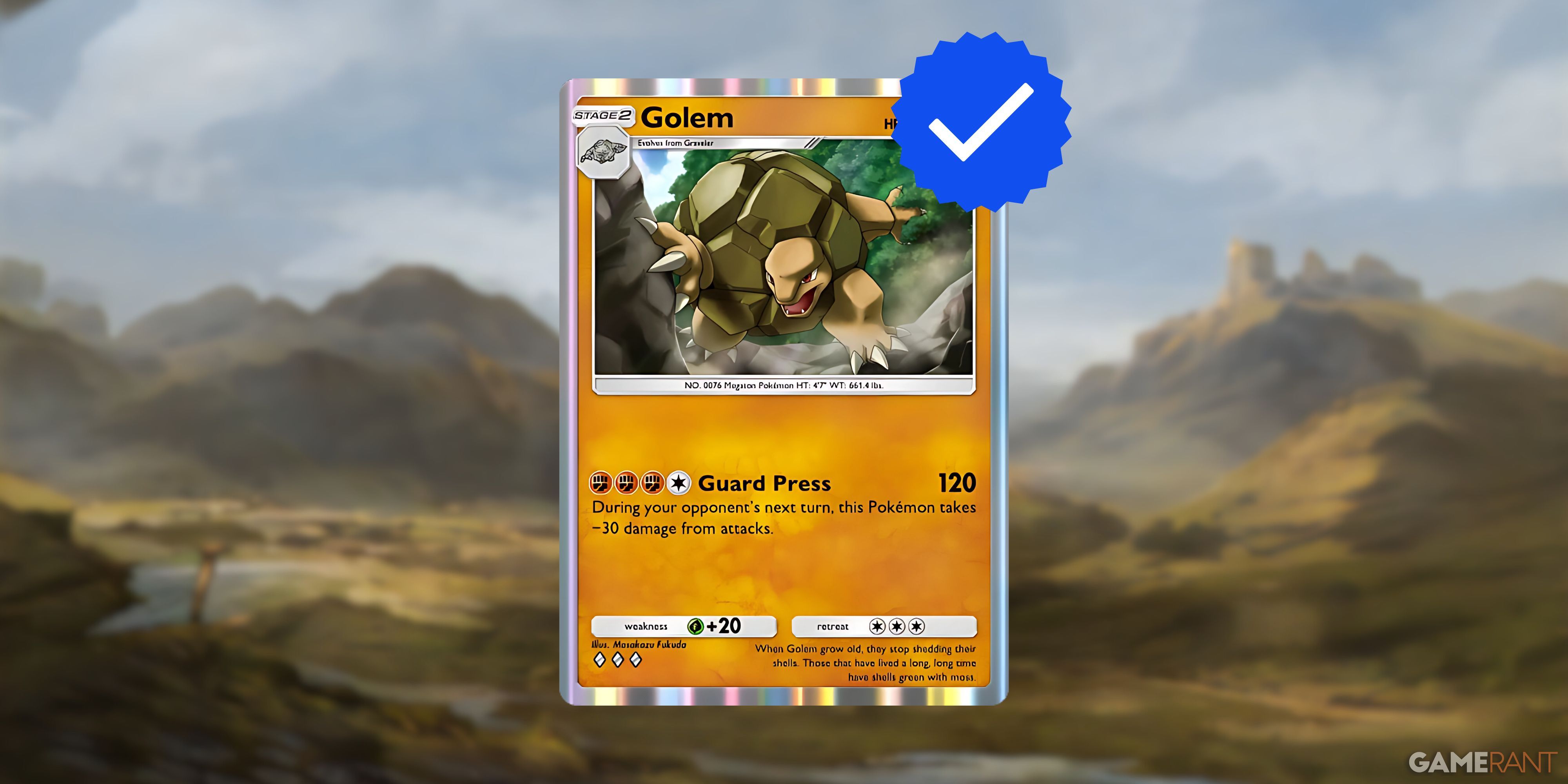 golem card in pokemon tcg pocket.