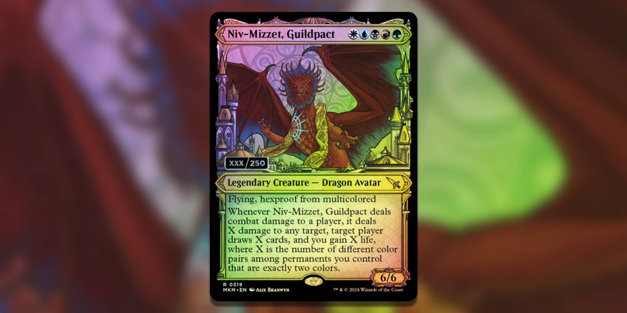 Screenshot of Niv-Mizzet Guildpact from Murders at Karlov Manor MTG.