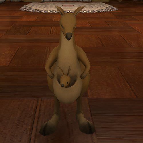 Wind-up kangaroo minion in Final Fantasy 14.