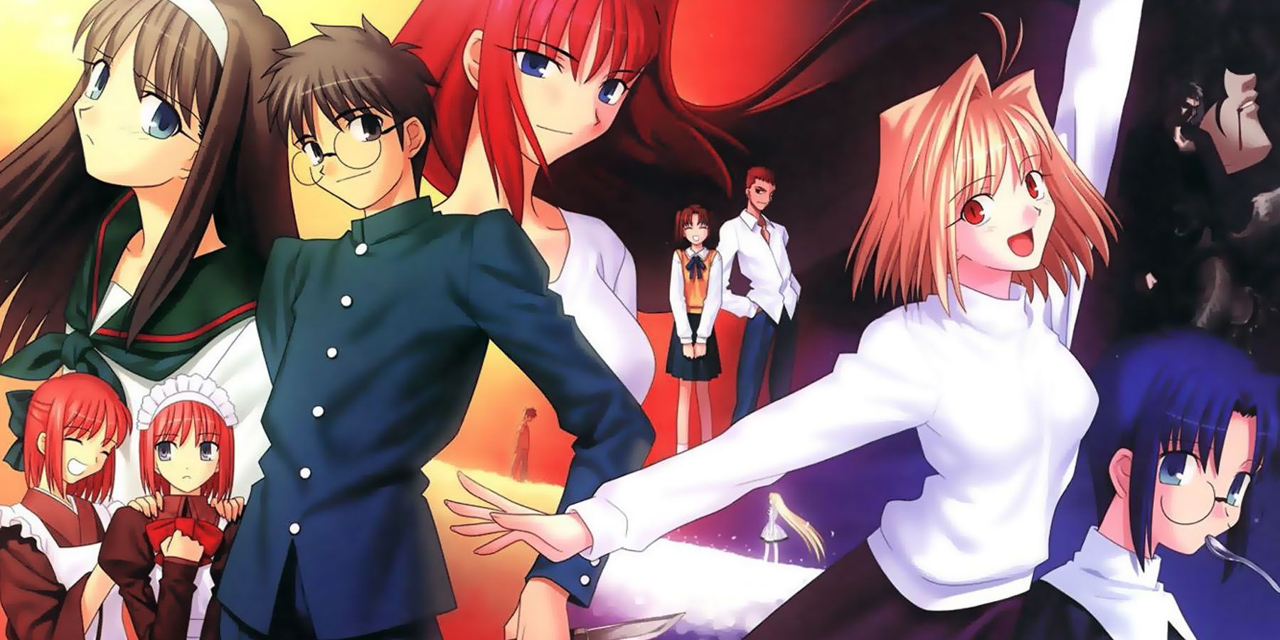 Cast of Kagetsu Tohya from Tsukihime of Type Moon