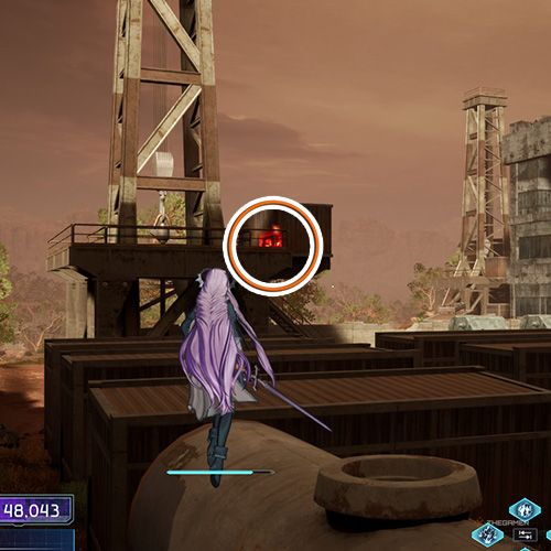 The player is standing next to the remnant one from the fifth chapter's fourth quest in Sword Art Online Fractured Daydream