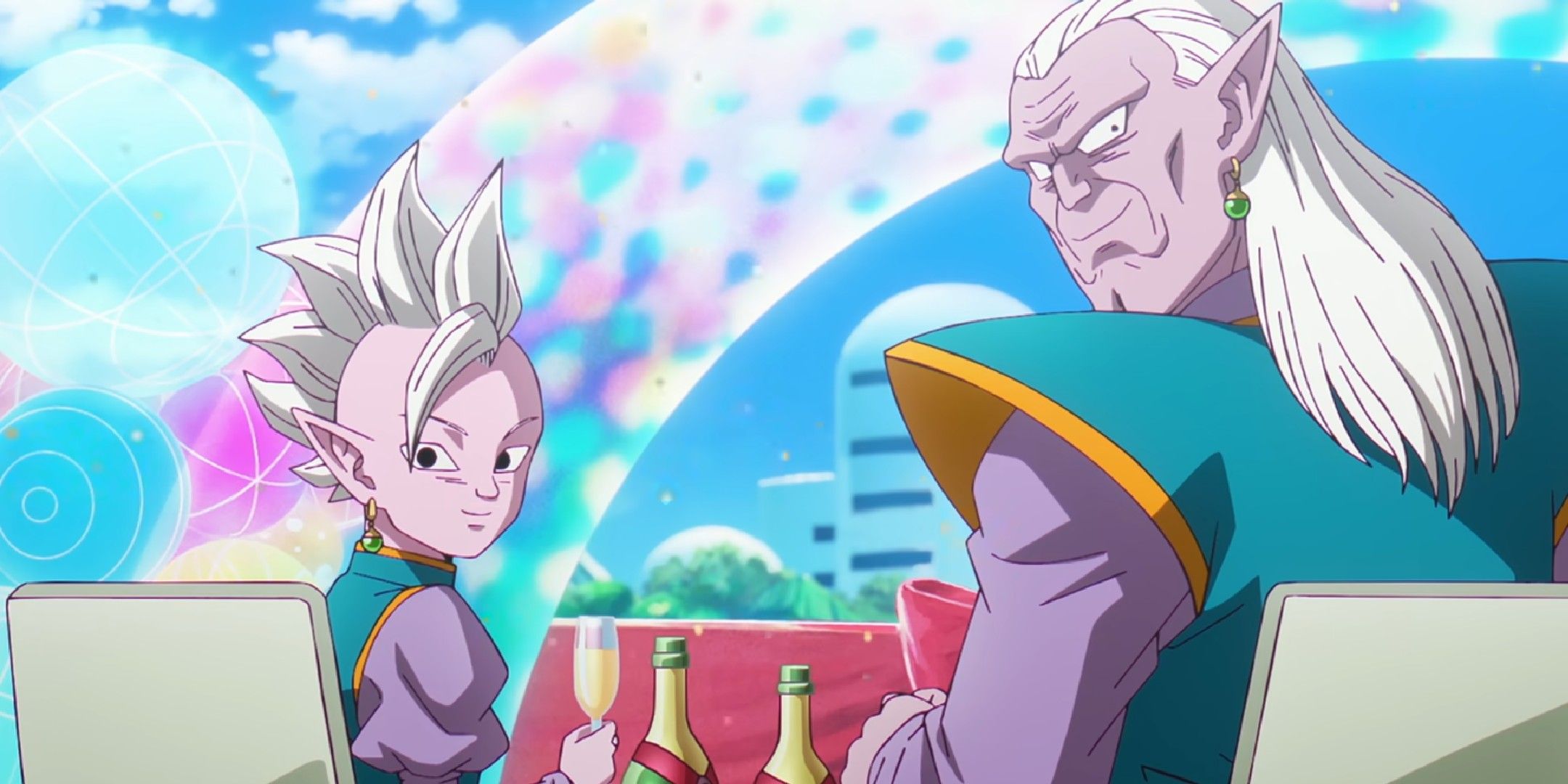 Dragon Ball Daima image showing the supreme Kai and Kibito.