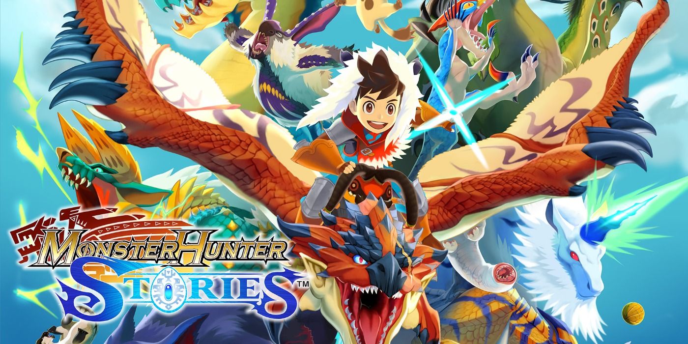 monster hunter stories art dragon and player