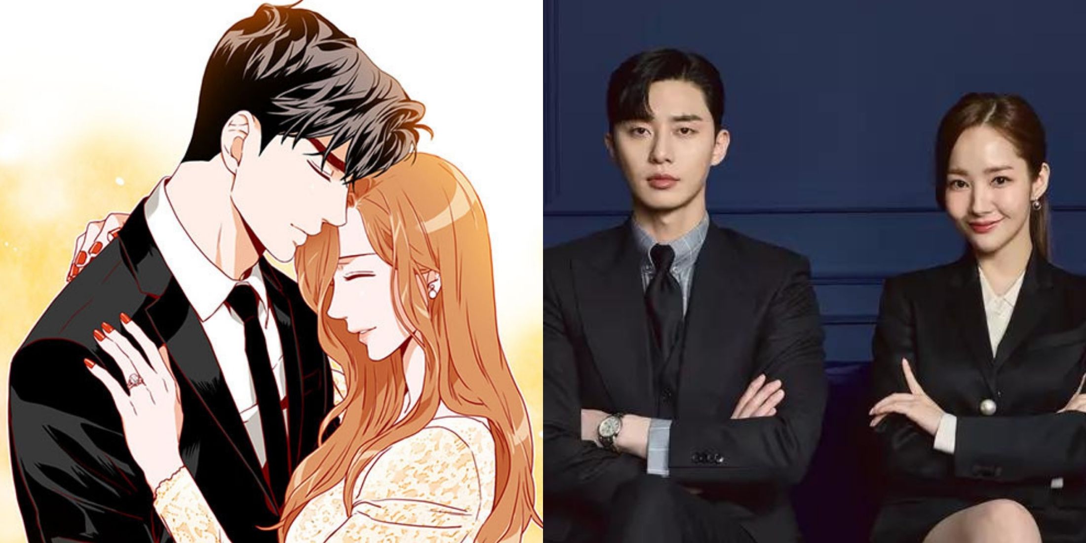 Kim Mi-so And Lee Young-joon In What's Wrong With Secretary Kim Manhwa And K-Drama