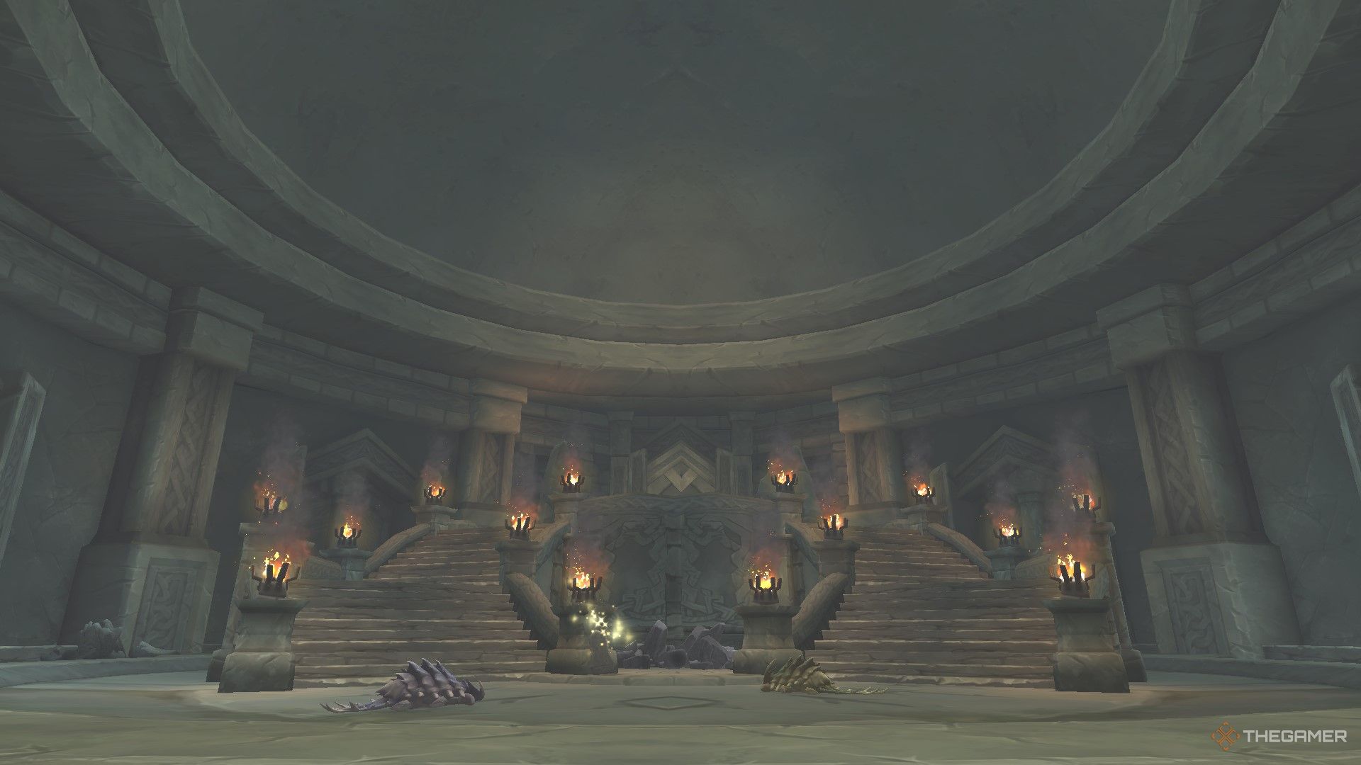 The chamber of the Forgotten Vault where Thrayir lies.