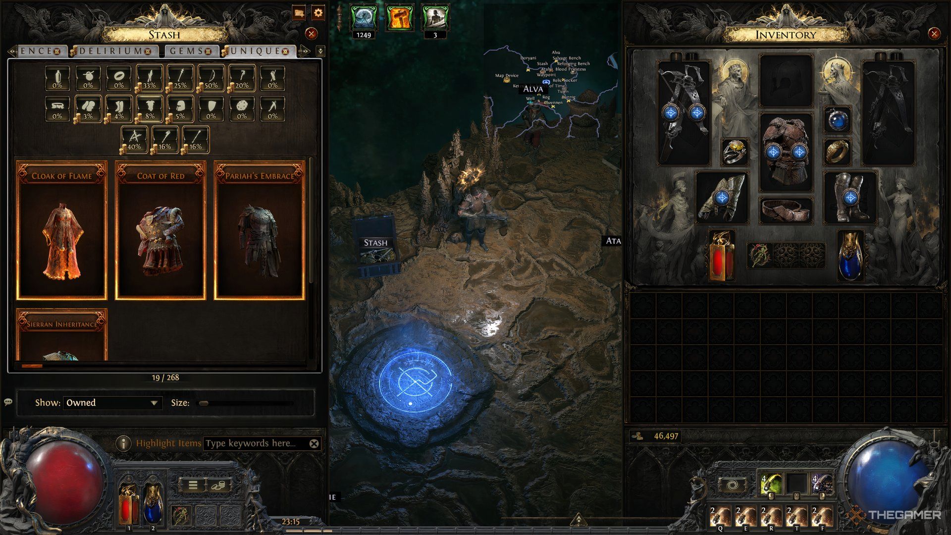 An overview of the Unique Tab in Path of Exile 2. You can reroll the values on a Unique Item using the Reforging Bench.