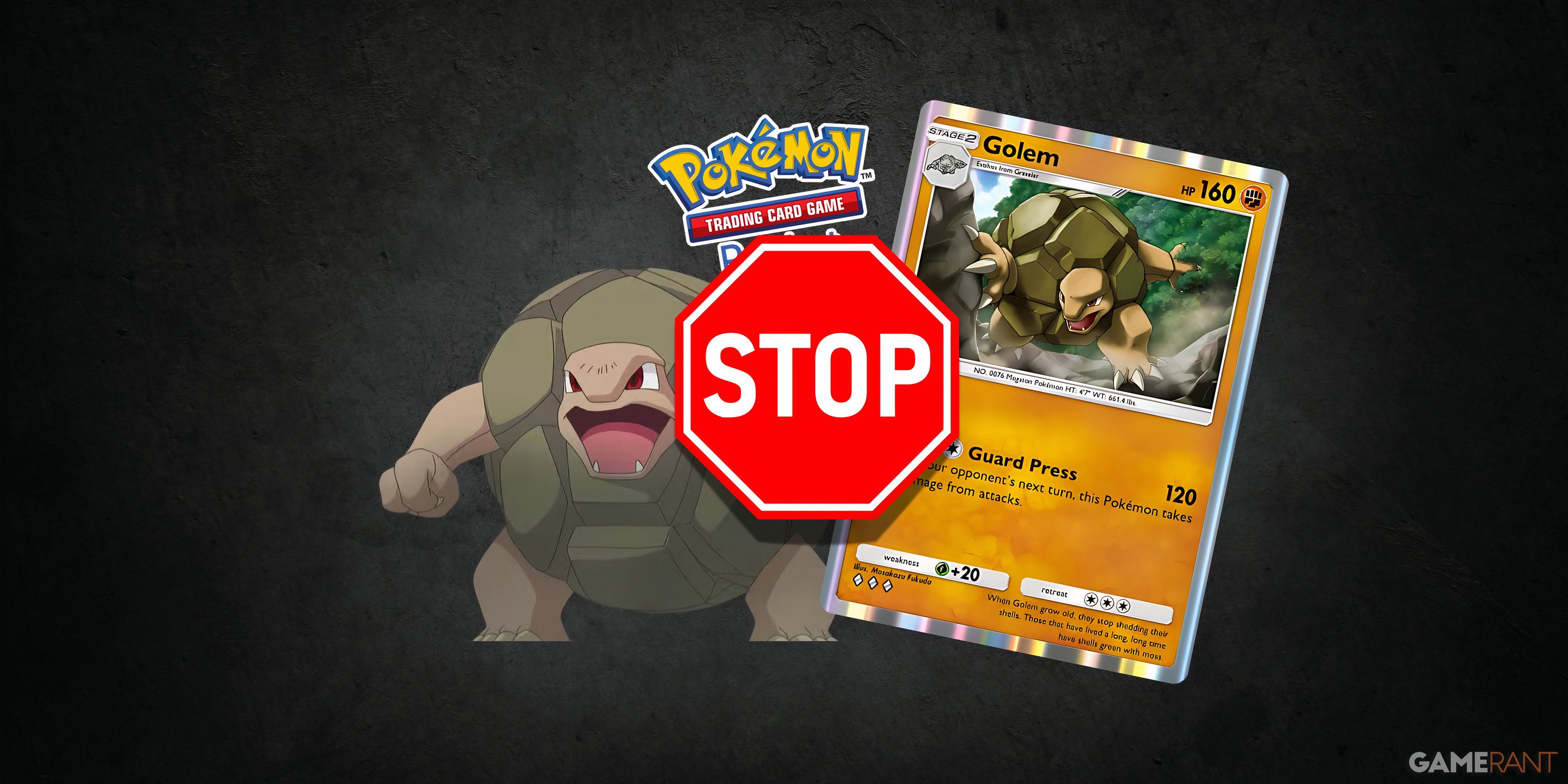 how to counter golem in pokemon pocket.