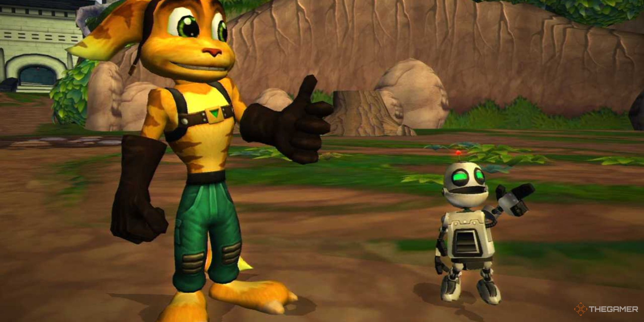 Ratchet and Clank stood together in the self-titled 2002 game.