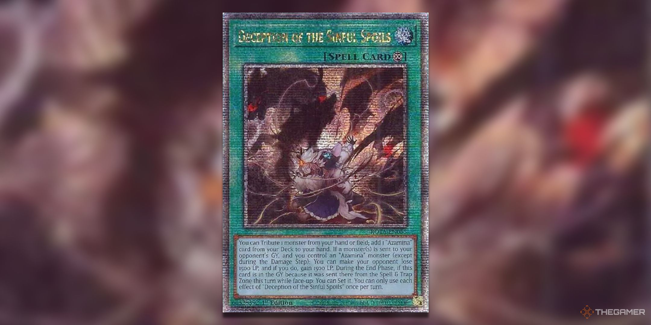 Deception of the Sinful Spoils Quarter Century Yu-Gi-Oh! TCG Card Art.