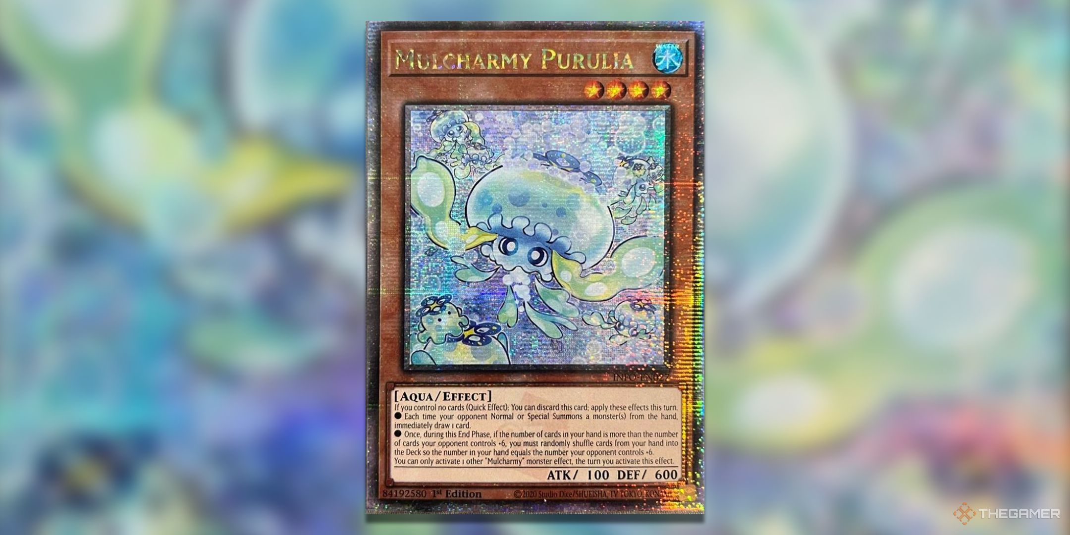 Mulcharmy Purulia Quarter Century Yu-Gi-Oh! TCG Card Art.