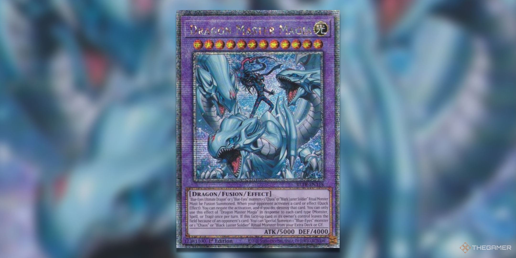 Dragon Master Magia Quarter Century Yu-Gi-Oh! TCG Card Art.