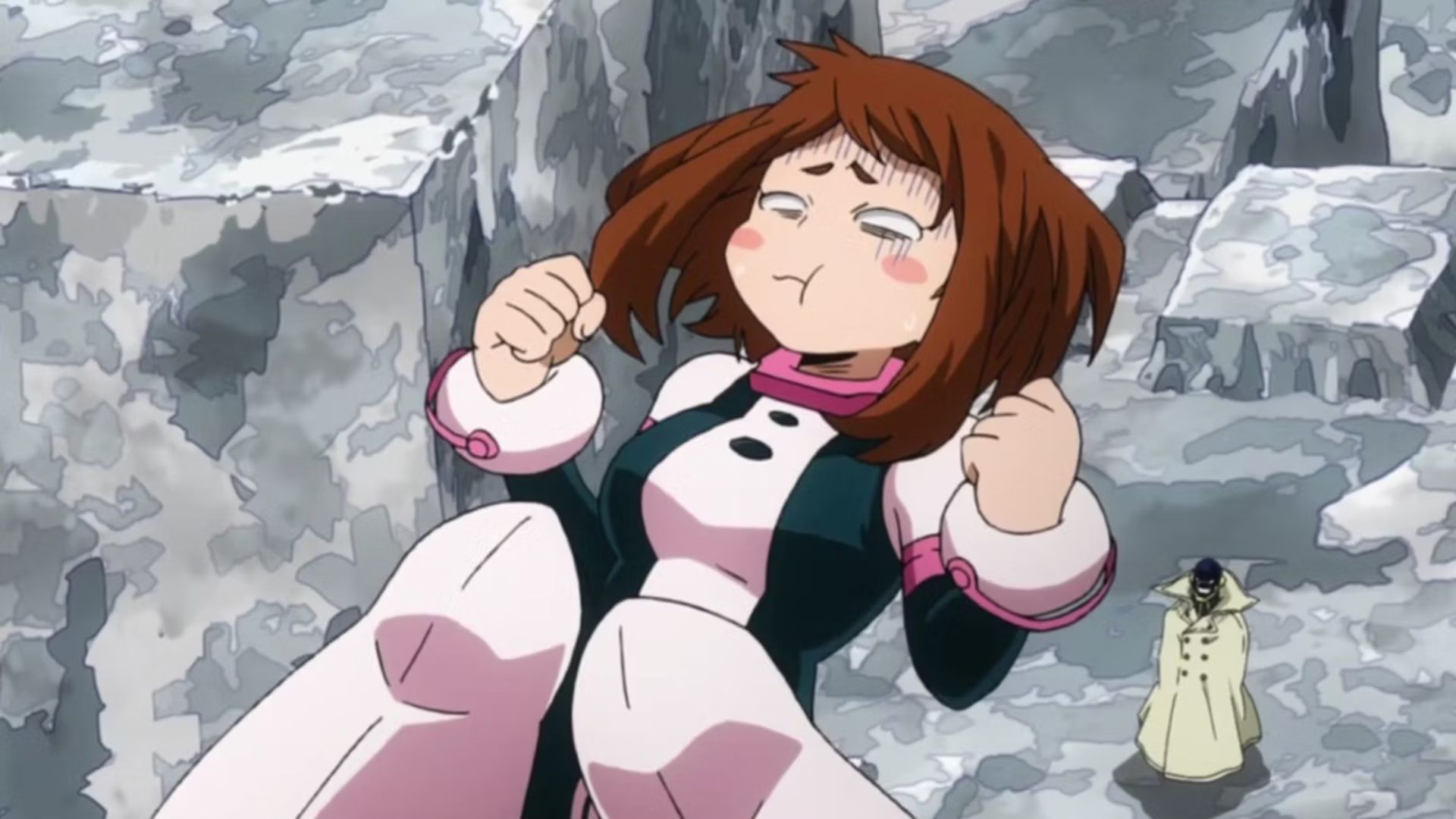 Uraraka in My Hero Academia.