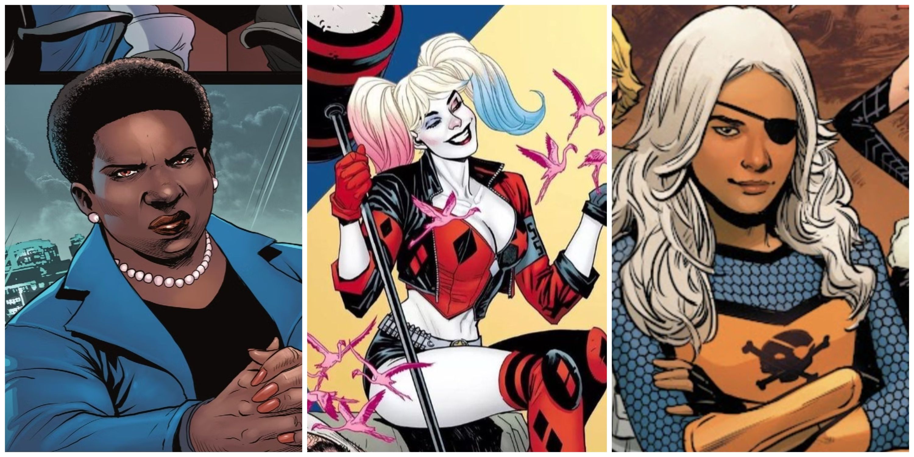 amanda waller, harley quinn, rose wilson