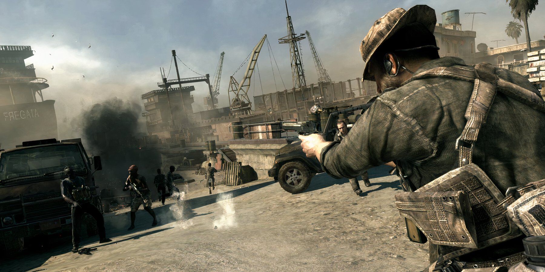 Captain Price shooting soldiers 