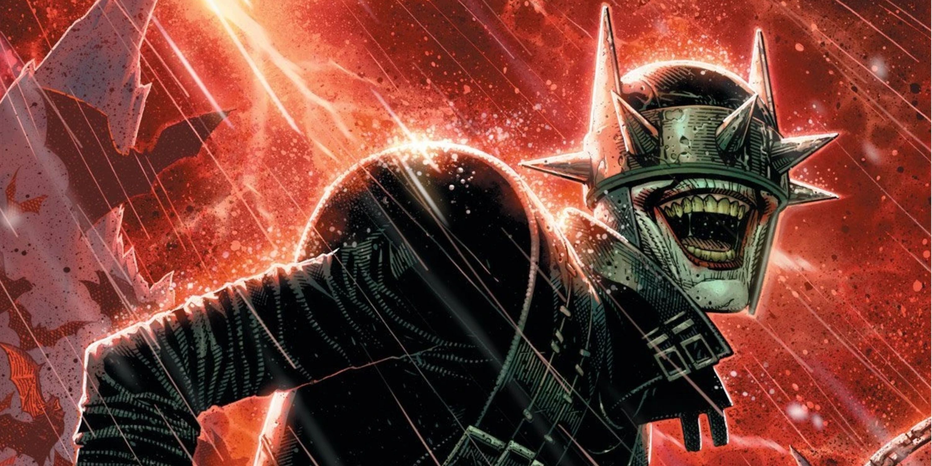 the batman who laughs, laughing