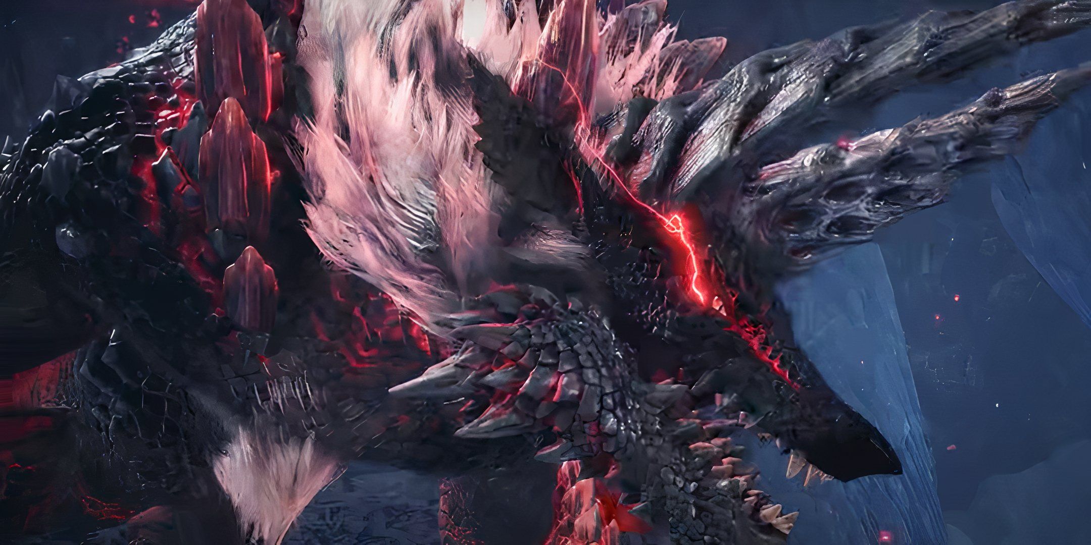 The Stygian Zinogre charged up with the dragon element in Monster Hunter World: Iceborne.