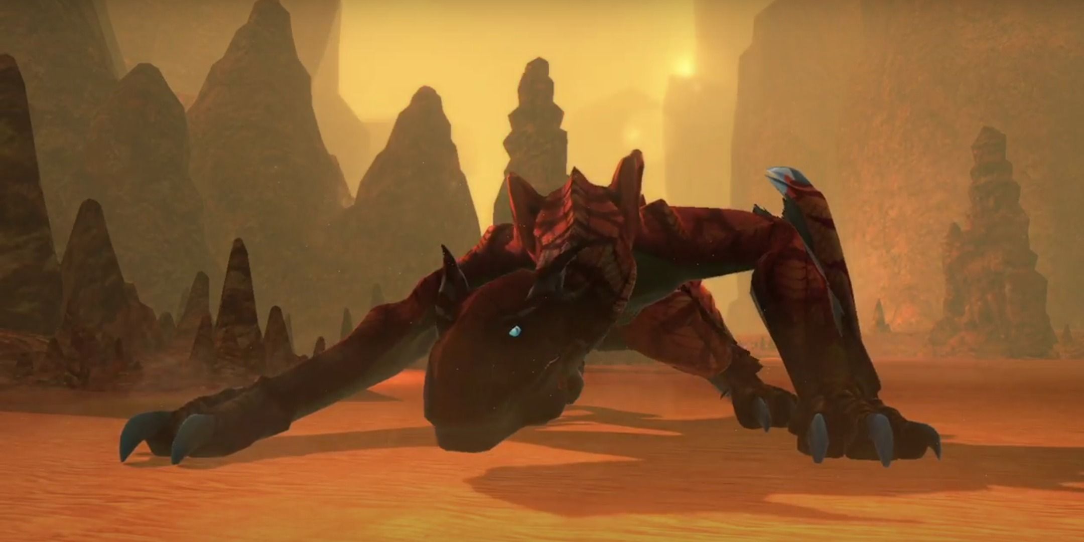 The Molten Tigrex in Monster Hunter Stories 2: Wings of Ruin.