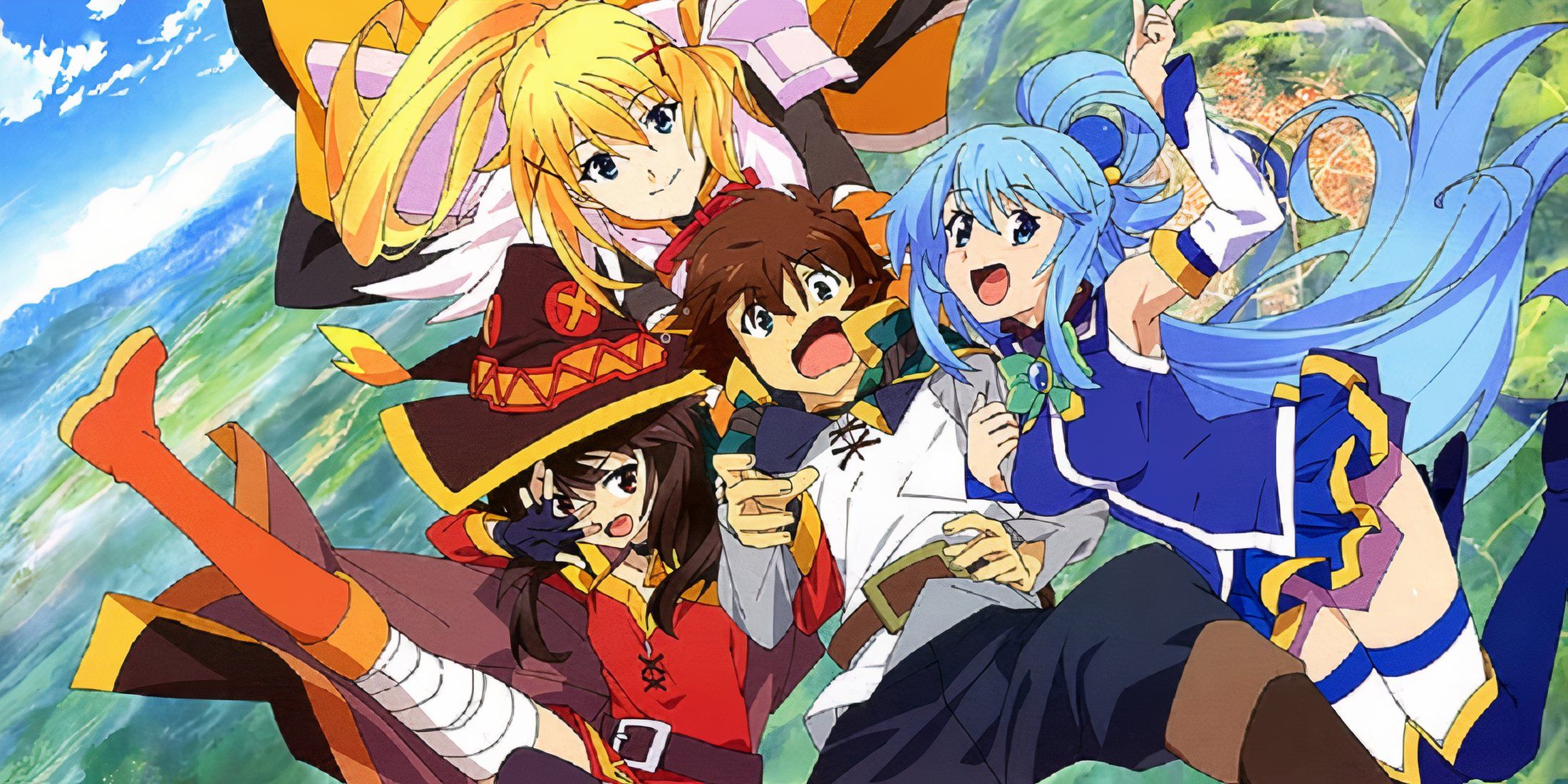 a group of characters from konosuba